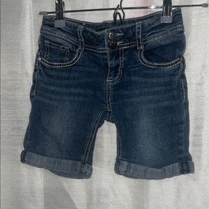 Vanilla Star Kids Dark Blue Denim Shorts